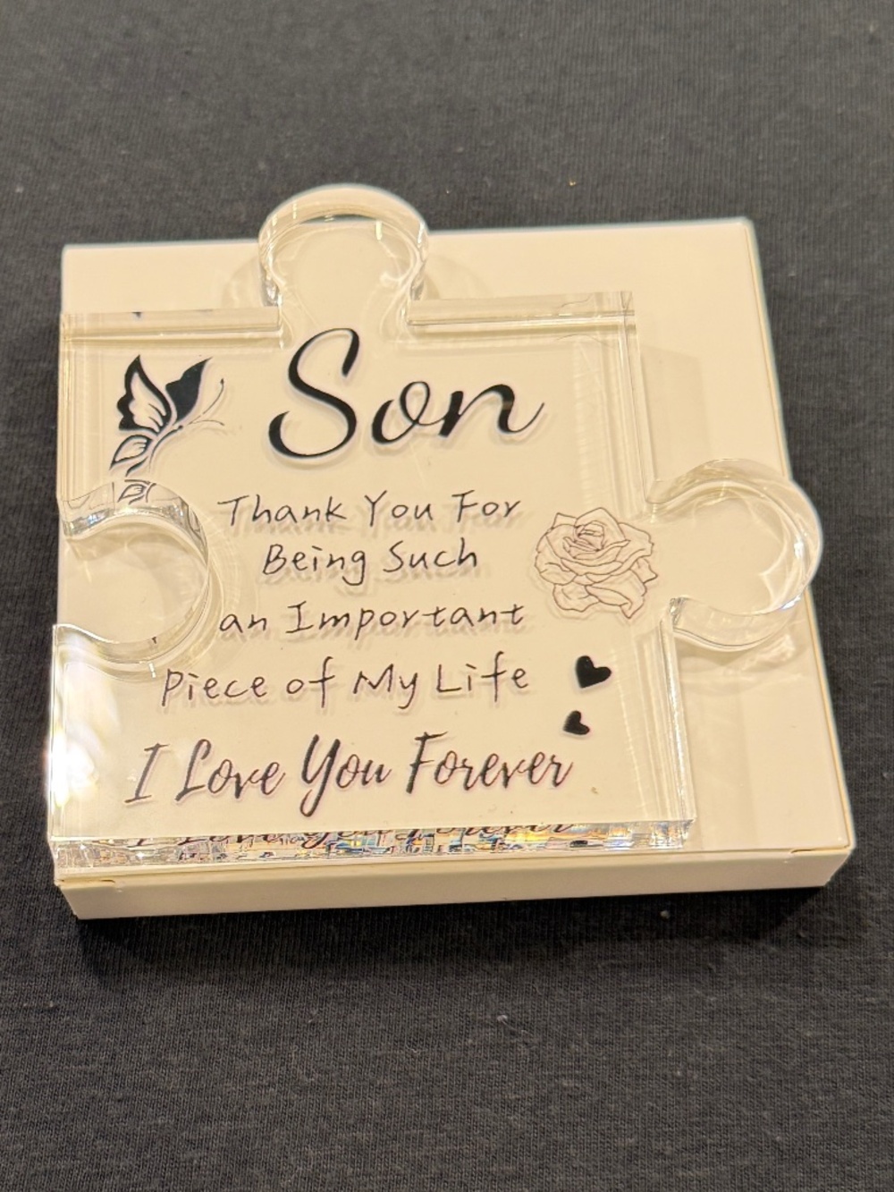 Decorative Acrylic Puzzle Piece - Son